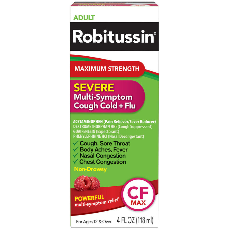 Adult Robitussin | Maximum Strength | CF MAX | 4 FL/118 ML