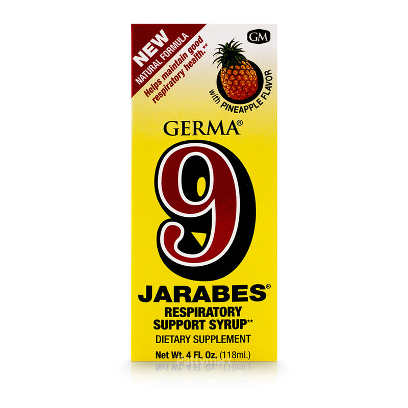 9 Jarabes Respiratory Support Syrup   Pineapple Flavor/4oz