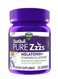 Zzzs Quil Pure ZZZ  Melatonin Chamomile & Lavender / 24 Gummies