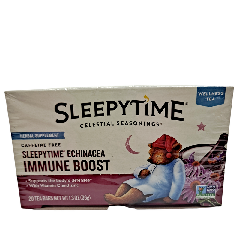 Sleepy Time Enchinacea/ Inmune Boost /Celestial Seasonings/ Caffeine Free/ 20 Tea Bags