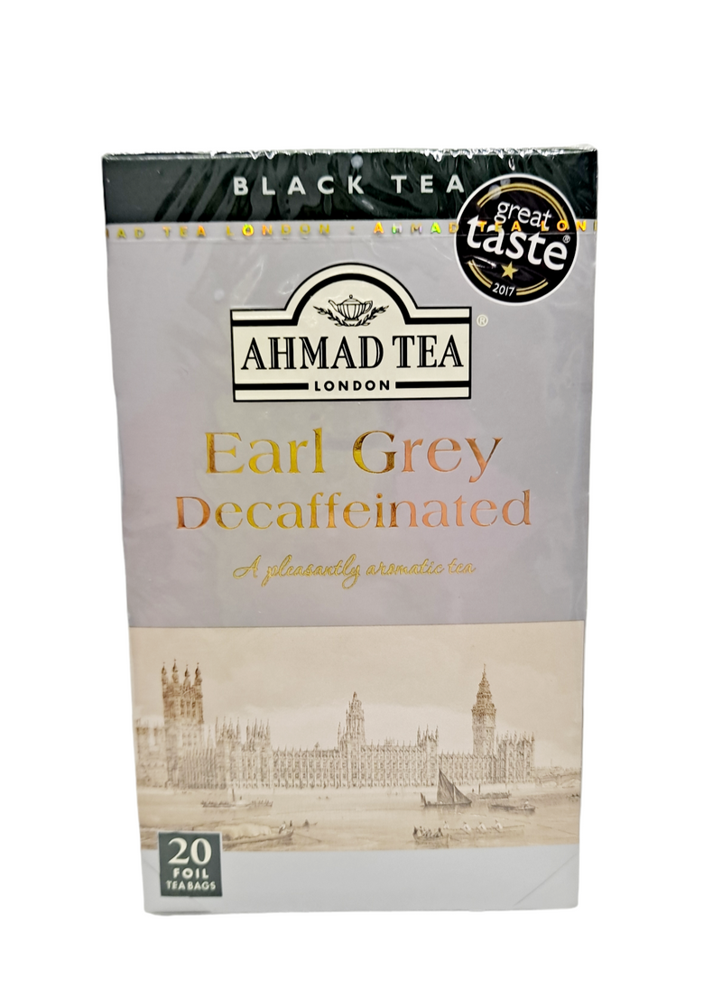 Ahmad Tea /Earl Grey Decaffeinated/Black Tea/20 tea bags