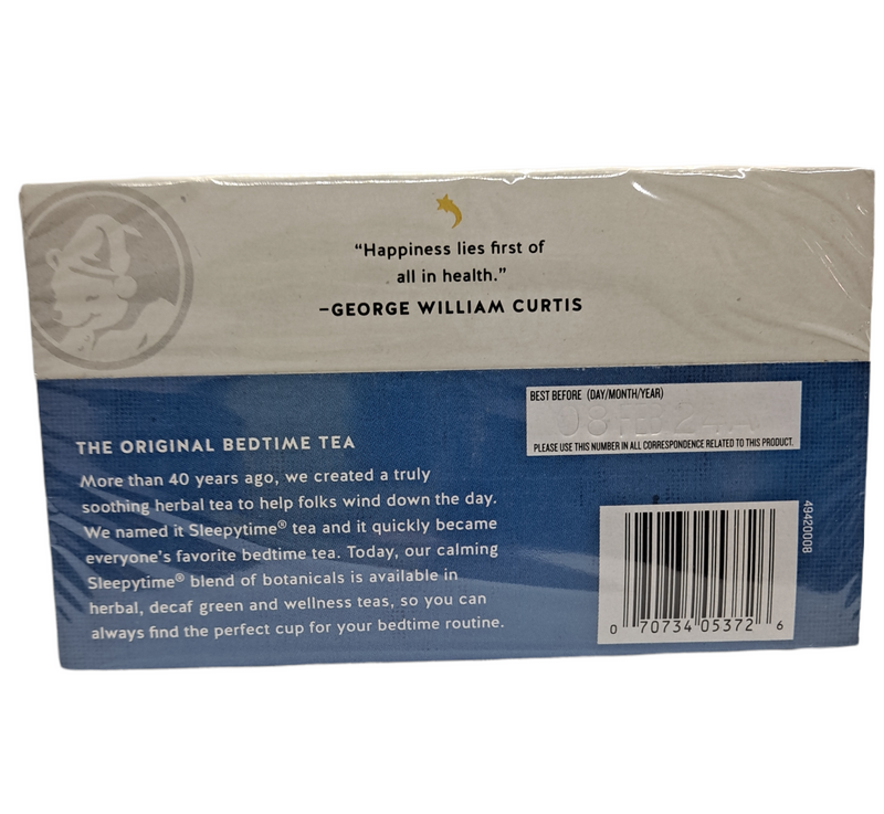 Sleepy Time Extra/ Cafeine Free/ 20 Tea Bags/ Herbal Supplement