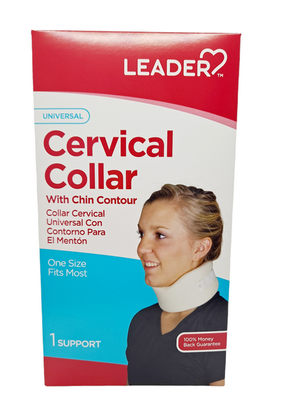 Cervical Collar/ 1 Support/ With Chin Contour/One Size fits most-12"-22"