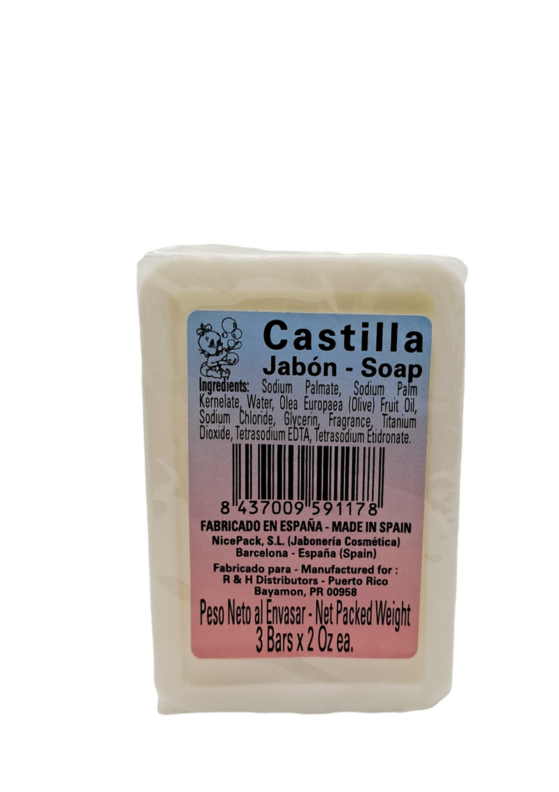 Castilla Soap / 3 bars X 2oz ea