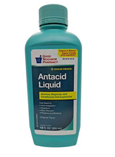 Antacid Liquid /12FLOZ / Regular Strength/ Original Flavor/Alumia Magnesia and Simethicone Oral Suspension