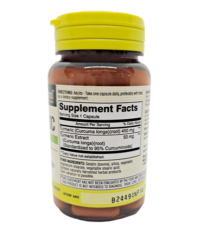 Turmeric 60 capsules/ Dietary Supplement