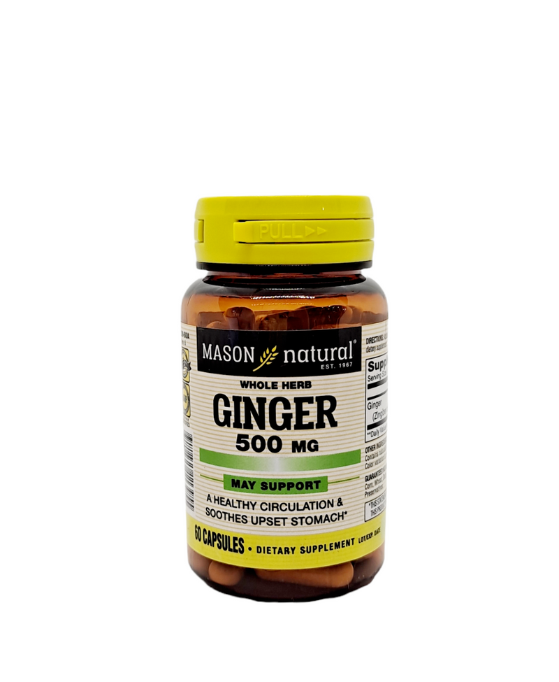 Whole Herb /Ginger 500MG / 60 Tablets