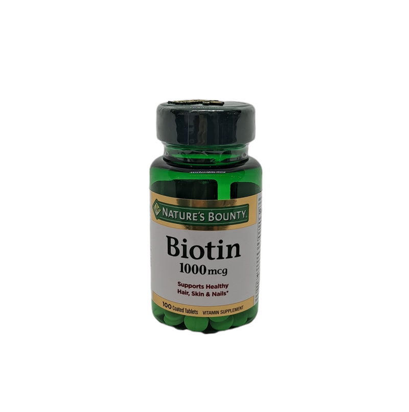 Biotin- Supports Healthy,Hair, Skin & Nails /1000mcg/ 100 tablets