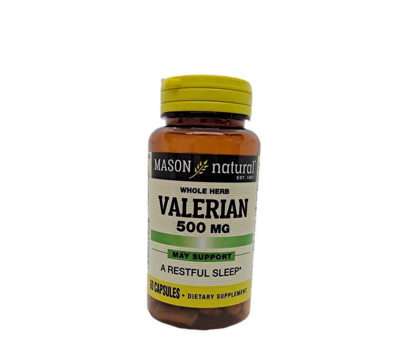 Valerian / Whole Herb/ 500MG/ A Restful Sleep/ 60capsules/ Dietary Supplement