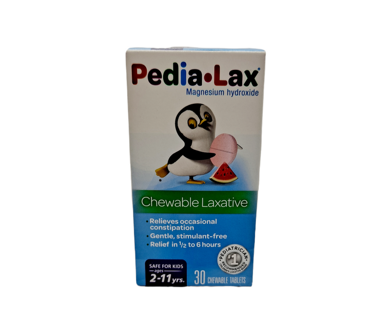 Pedia-Lax Magnesium hydroxide/ for kids 2-11years/ 30 chewable tablets