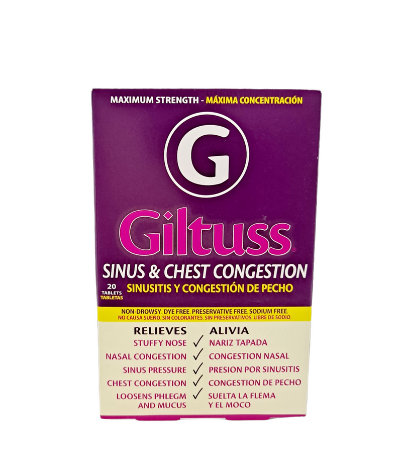 Giltuss Sinus & Chest Congestion/20 tablets