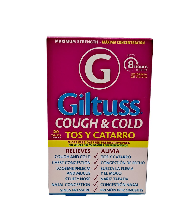 Giltuss Cough & Cold / 20 tablets /Maximim Strength
