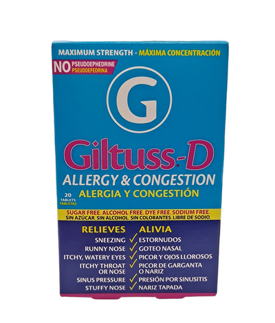 Giltuss- D / Allergy & Congestion / 20 tablets