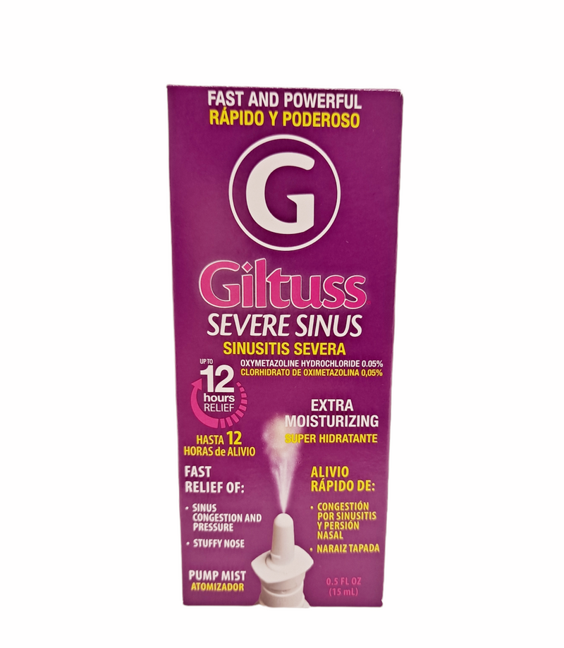 Giltuss Severe Sinus Fast and Powerful Up to 12hrs Relief / 0.5FL OZ