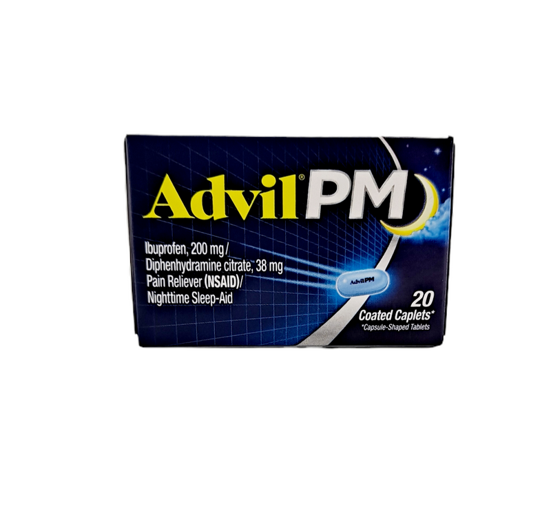 Advil PM  Ibuprofen 200 mg/ Nightime Sleep/ 20 Coated Caplets
