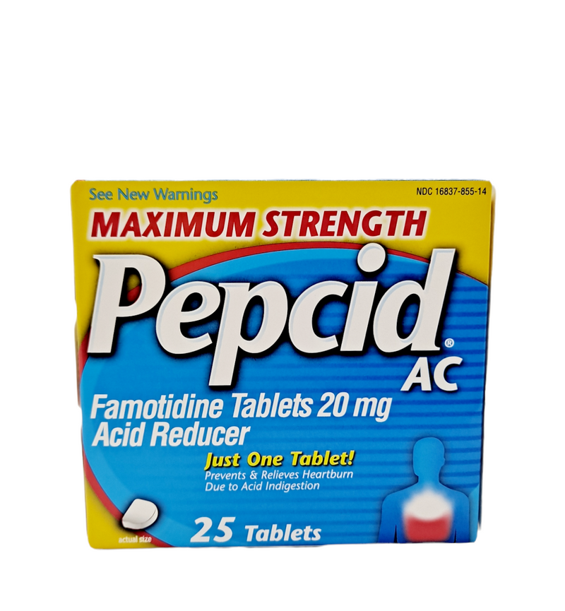 Pepcid | Maximum Strength | 20mg | 25 Tablets