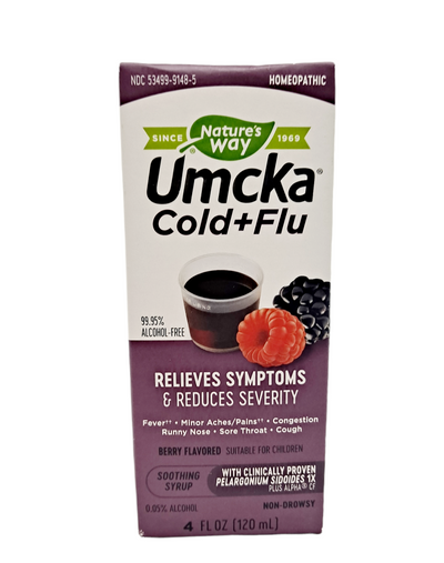 Umcka Cold+Flu /Non Drowsy/ Soothing Syrup/4FL OZ
