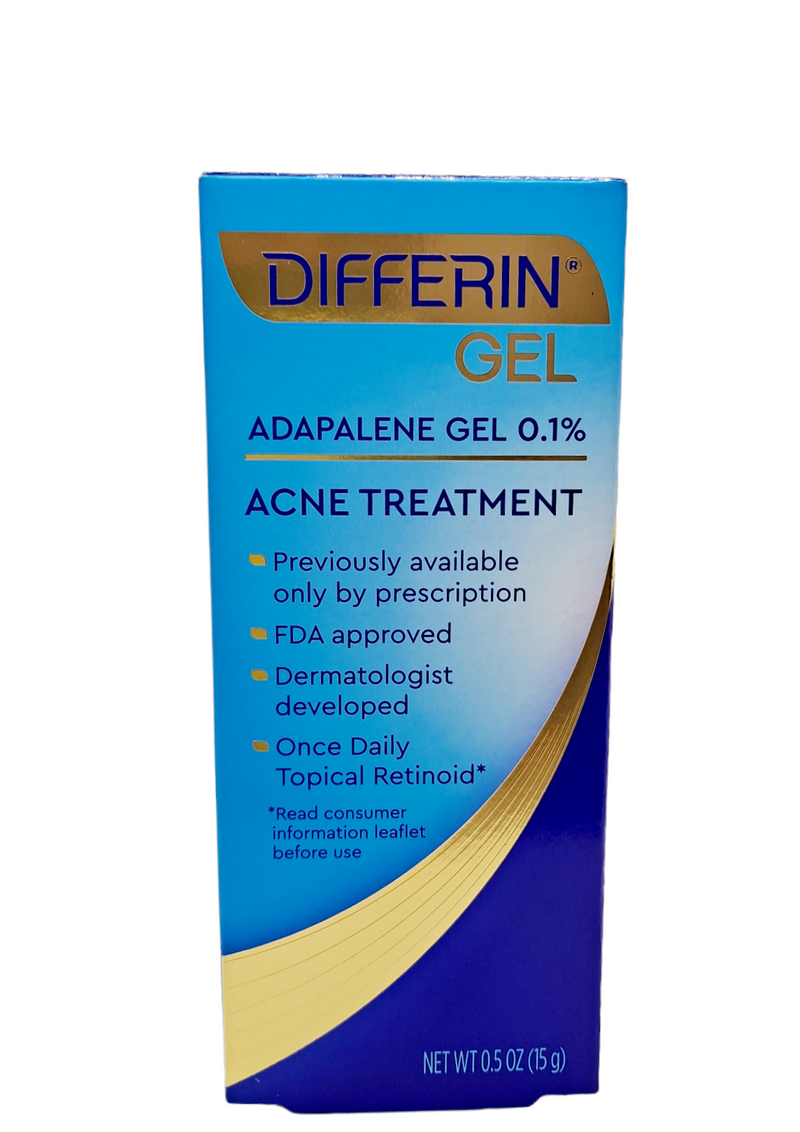 Differin Gel 0.1% Acne Treatment /0.5oz