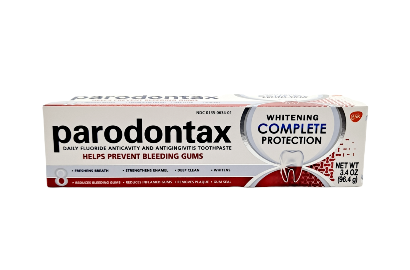 Paradontax Daily Fluoride Anticavity and Antigingivitis Toothpaste / 3 ...