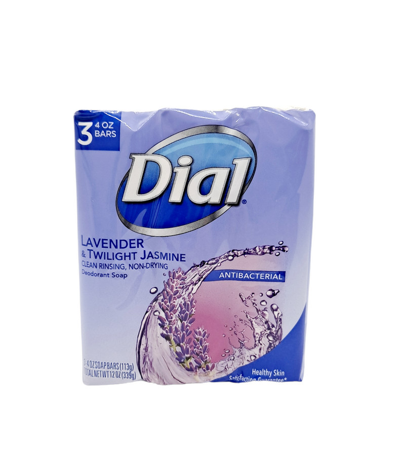 Dial Lavender & Twilight Jasmine Deodorant Soap/ 3 bars 4 0z