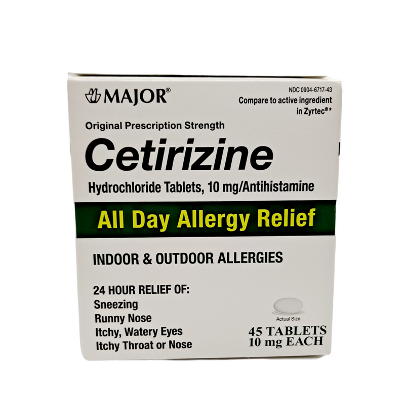 Ceritizine Hydrochloride Tablets 10mg/ Antihistamine /45 tablets