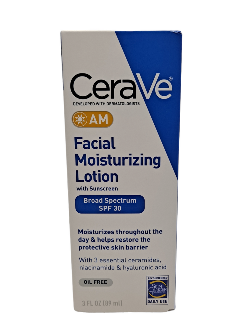 Facial Moisturizing Lotion AM WITH SPF 30 / 3FLOZ /OIL FREE