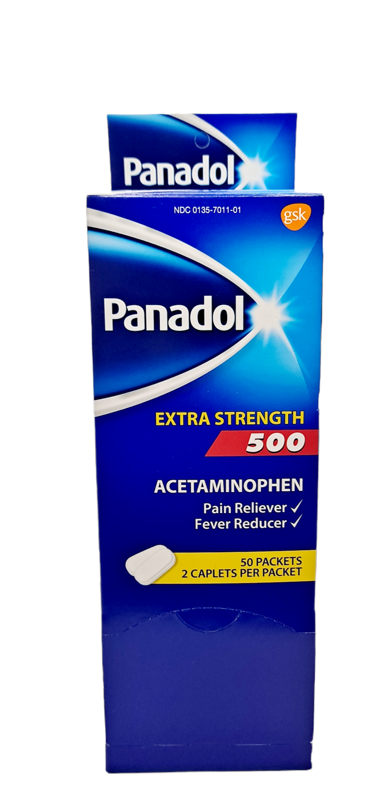 Acetaminophen Extra Strength/ 50 packs 2 caplets per pack