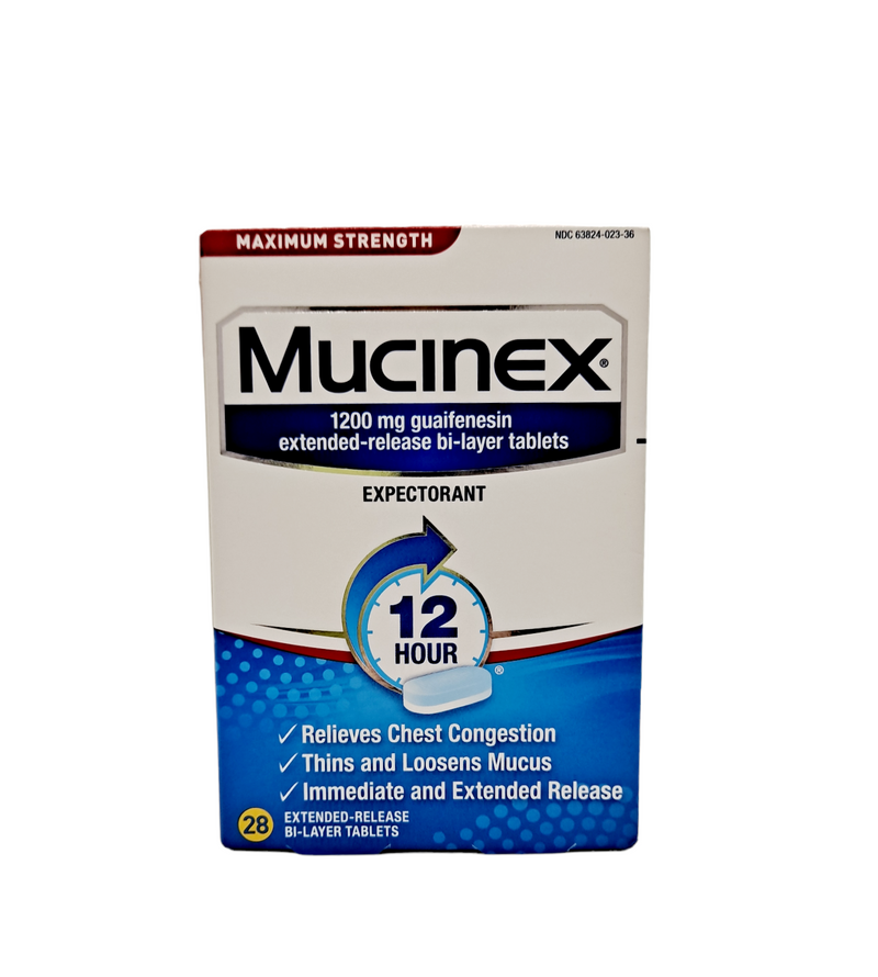 Mucinex Expectorant Maximum Strength 1200mg /28 tablets
