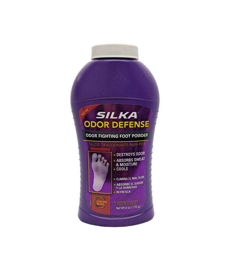 Silka Odor Defense Foot Powder / 6oz