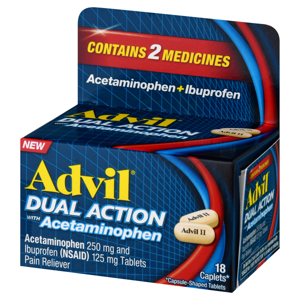 Dual Action With Acetaminophen | 18 Caplets