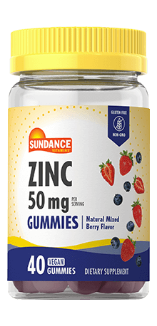 Zinc 50mg  | 40 VEGAN Gummies | Berry Flavor
