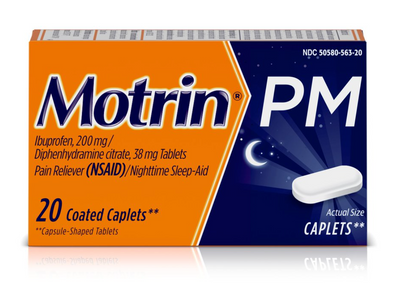 Pain reliever PM Night Time Sleep Aid || 200 MG || 20 Coated Caplets