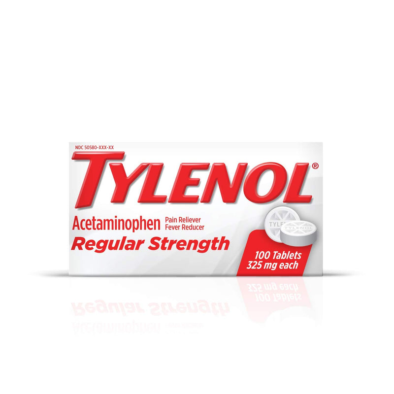Tylenol Acetaminophen Regular Strength/ 100tablets 325mg