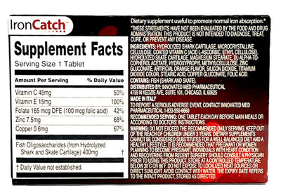 Iron Catch | Fish Oligosaccharides, Vitamin & Mineral Supplement | 30 Tablets