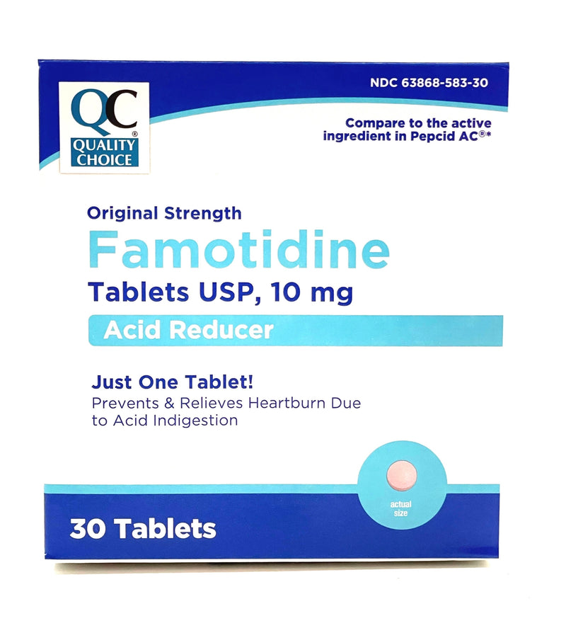 Acid Reducer | Famotidine 10mg | Original Strength | 30 Tablets