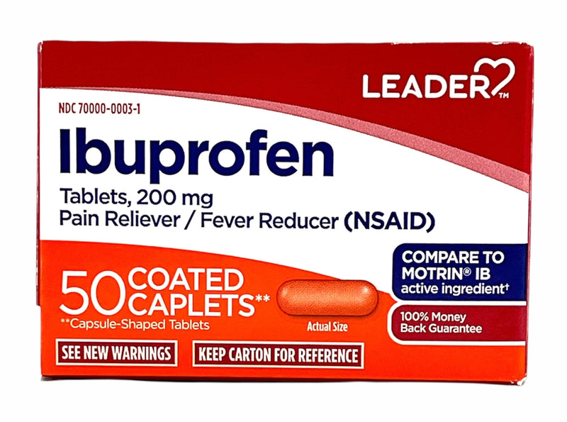 Ibuprofen | 50 Coated Caplets | 200mg