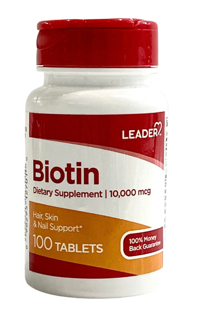 Biotin 10,000mcg | Dietary Supplement | 100 Tablets
