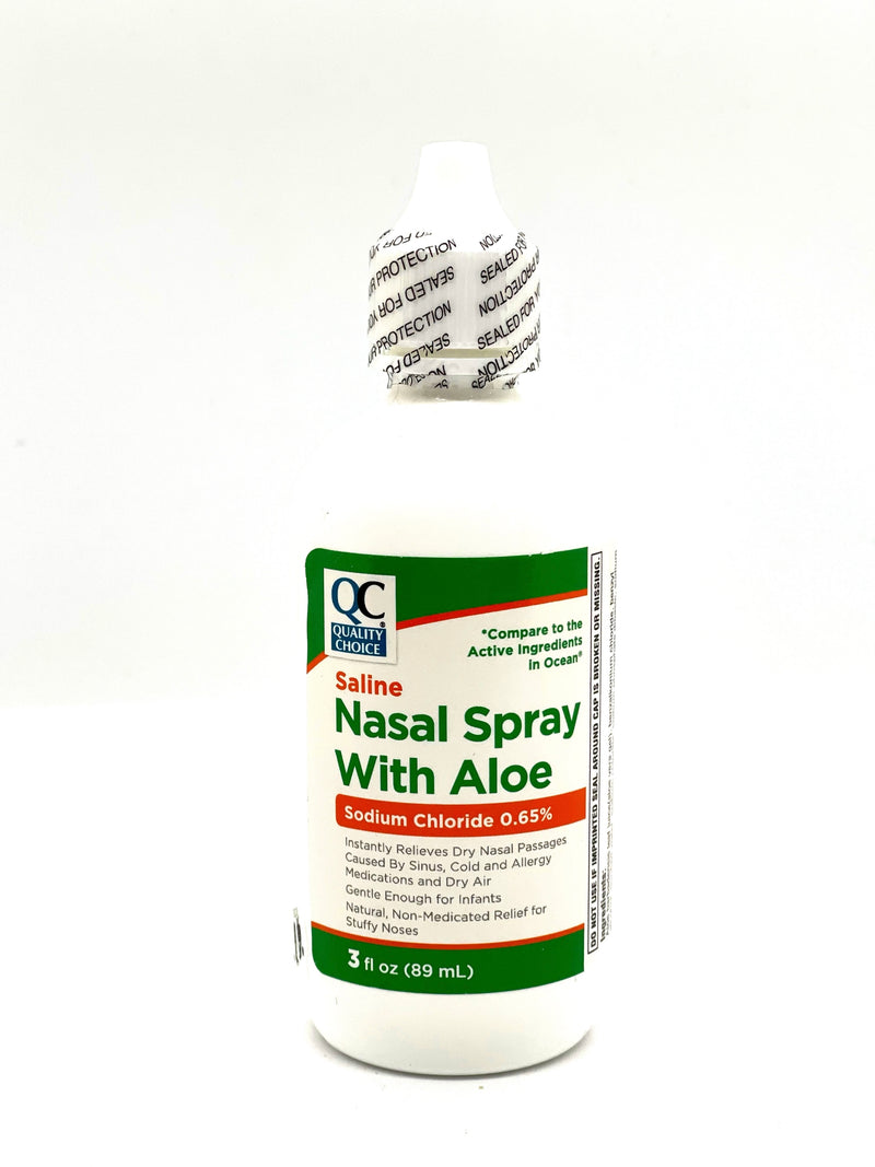 Saline Nasal Spray With Aloe 3 FL