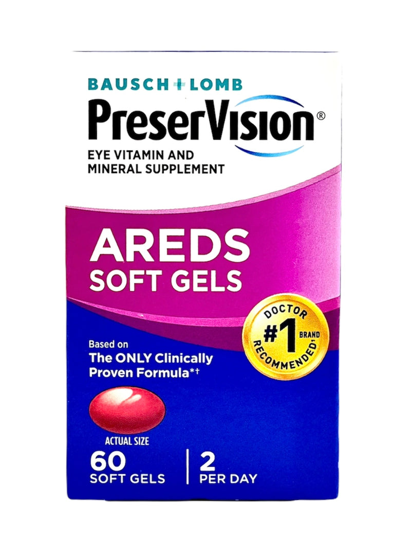 PreserVision Eye Vitamin & Supplement | Areds 60 Soft Gels