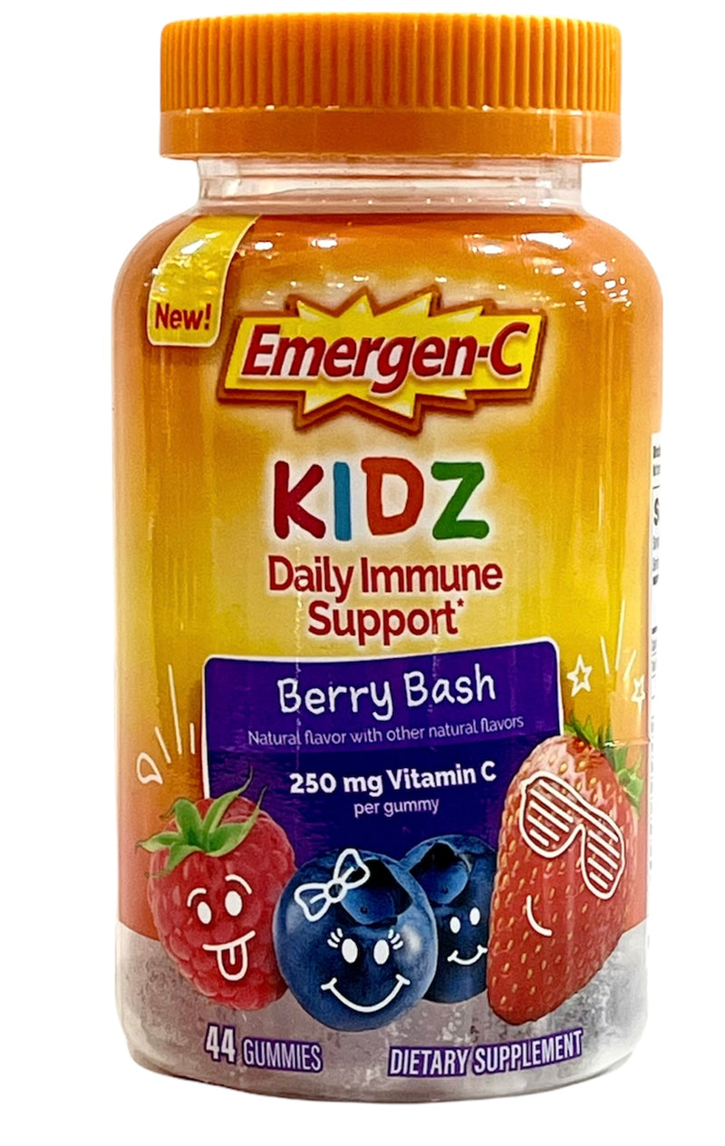 Emergen-C Kidz Daily Immune Support | Berry Bash | 250mg Vitamin C | 44 Gummies