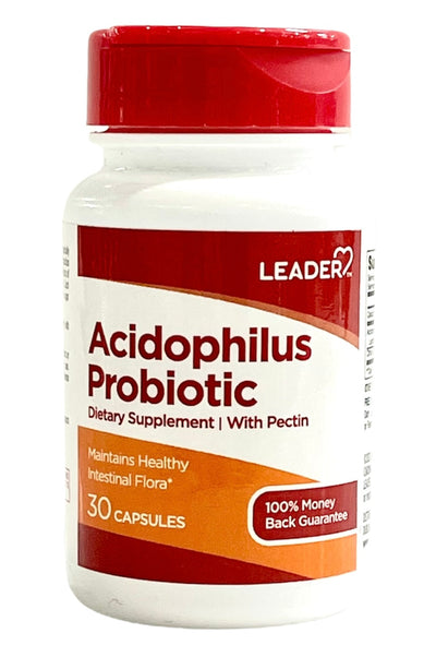 Acidophilus Probiotic | Dietary Supplement | With Pectin | 30 Capsules