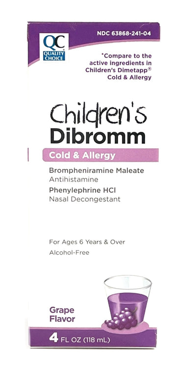 Children's Dibromm | Cold & Allergy | Grape Flavor | 4FL