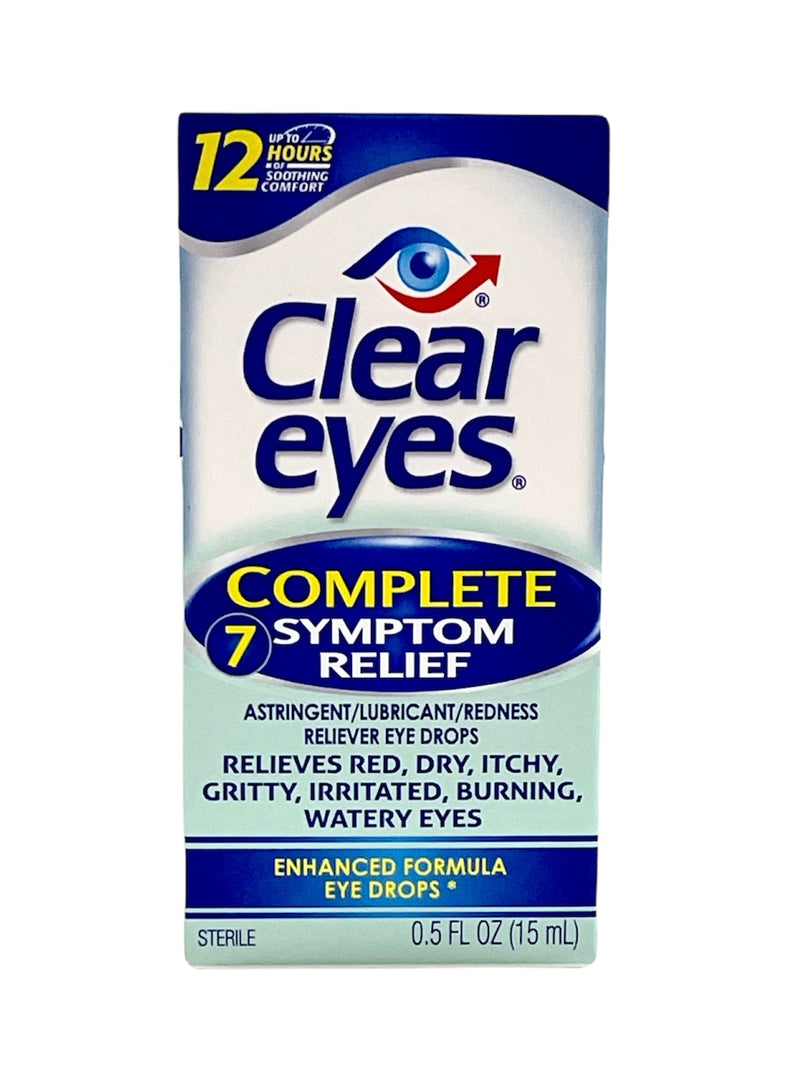 Complete 7 Symptom Relief | Enhanced Formula Eye Drops | 0.5fl