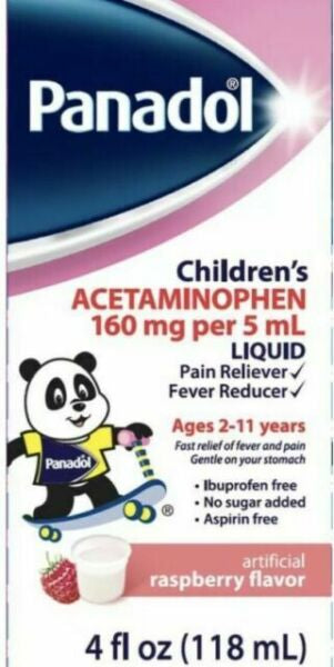 Children’s Acetaminophen 160 mg Per 5 ML | Raspberry Flavor