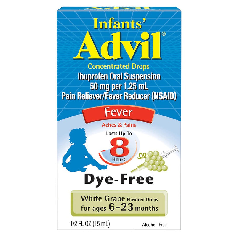Infant Advil | Fever | Dye Free | Ages 6-23 Months | White Grape