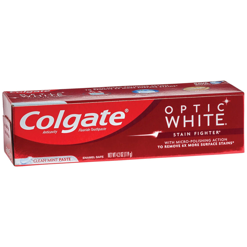 Colgate Optic White | Stain Fighter | Removes 6X More Surface Stains | 4.2oz