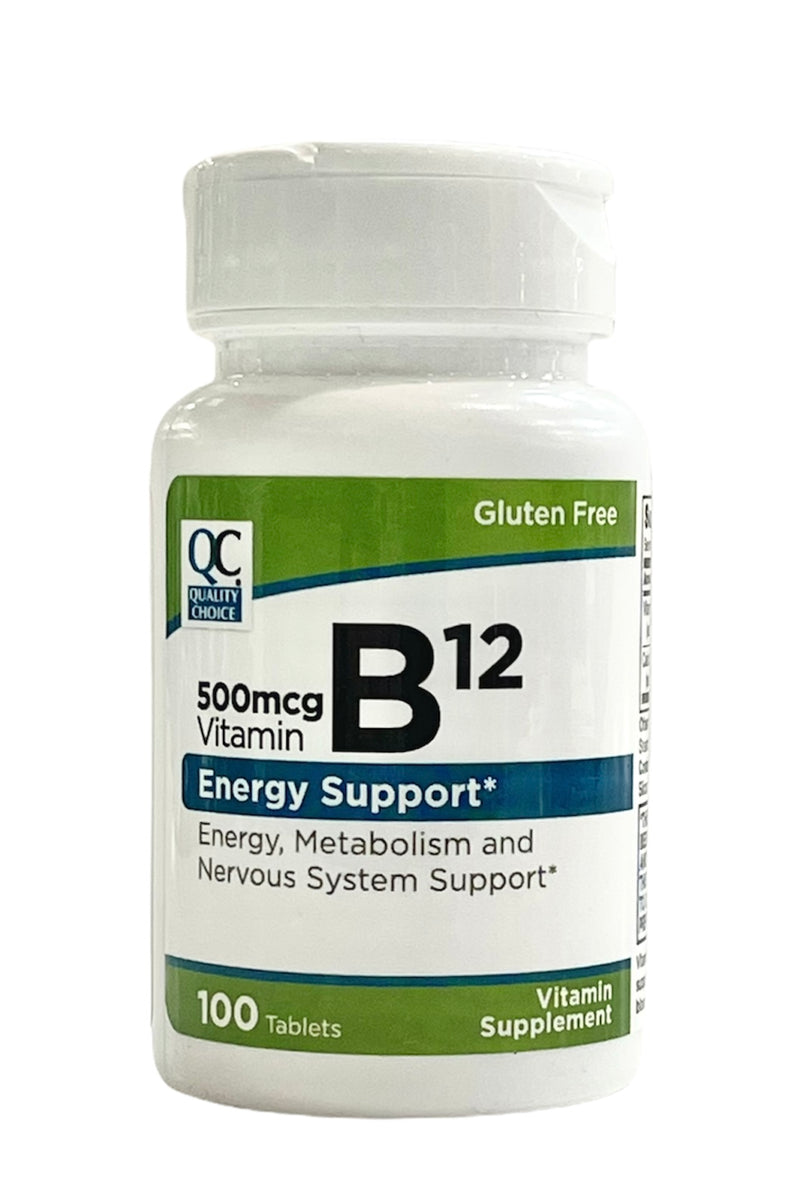 Vitamin B12 | Energy Support | 500mcg | 100 Tablets