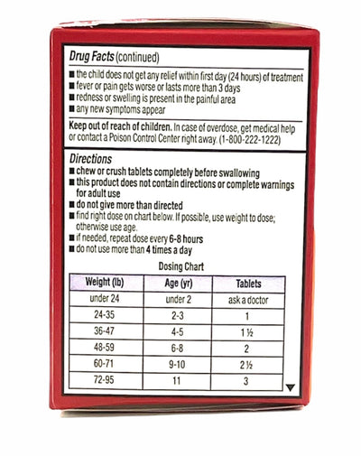 Children's Ibuprofen | 24 Chewable Tablets | Grape Flavor