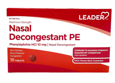 Nasal Decongestant PE | 18 Tablets