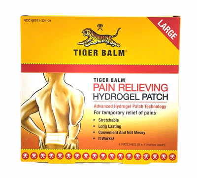 Tiger Balm Pain Relieving Hydrogel Patch || 4 Patches